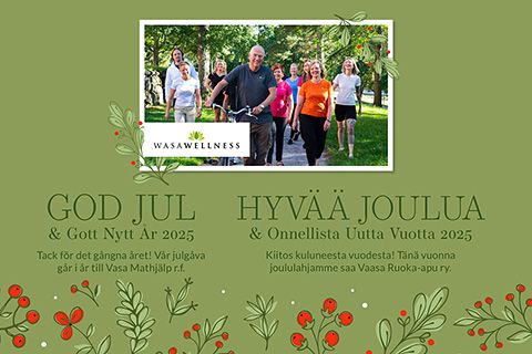 Meiltä kaikilta - oikein hyvää joulua ja onnellista uutta vuotta sinulle!